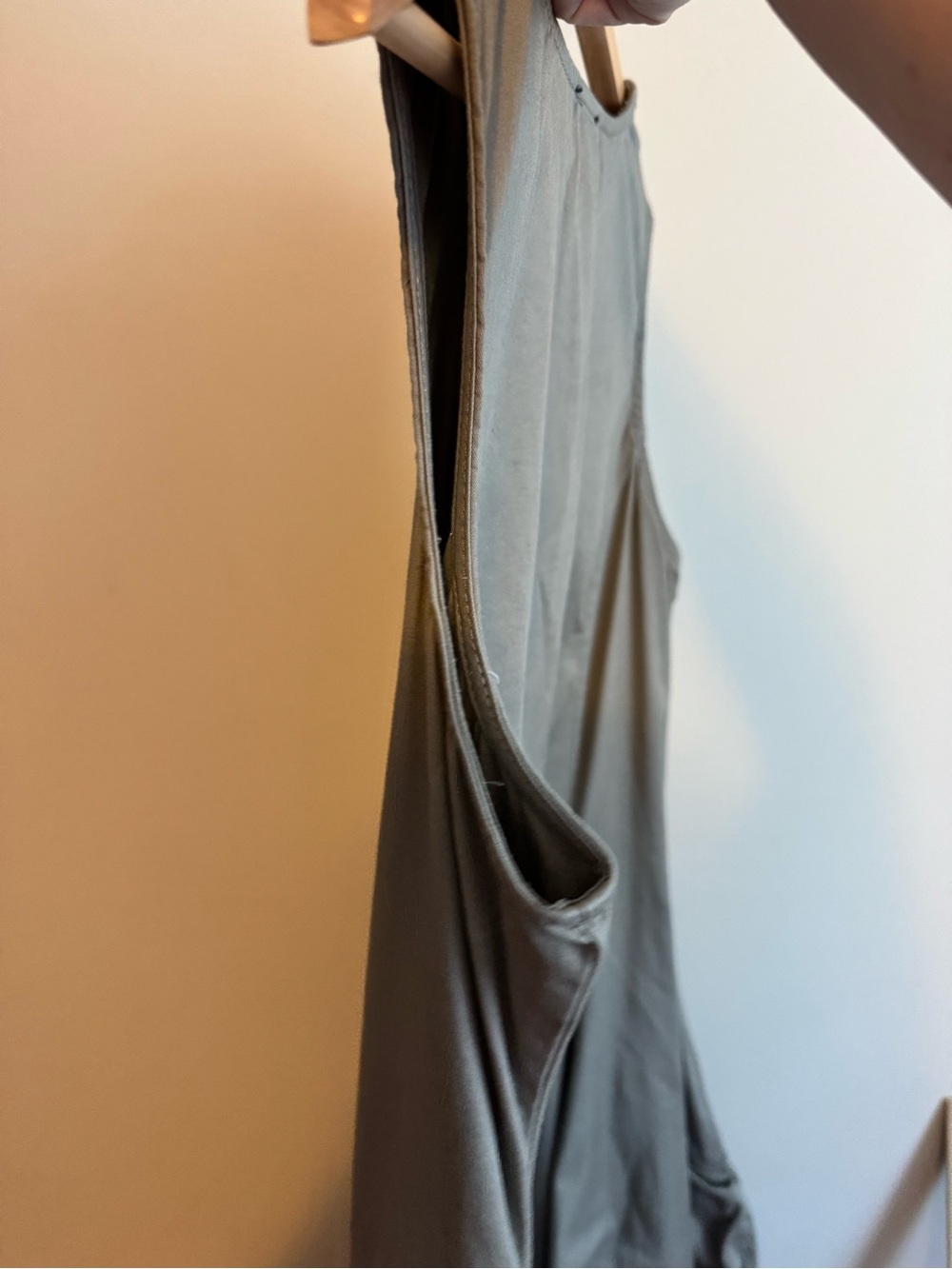 Rundholz Avant-Garde Balloon Cargo Pocket Dress Khaki Gray XL Lagenlook - Picture 13 of 15